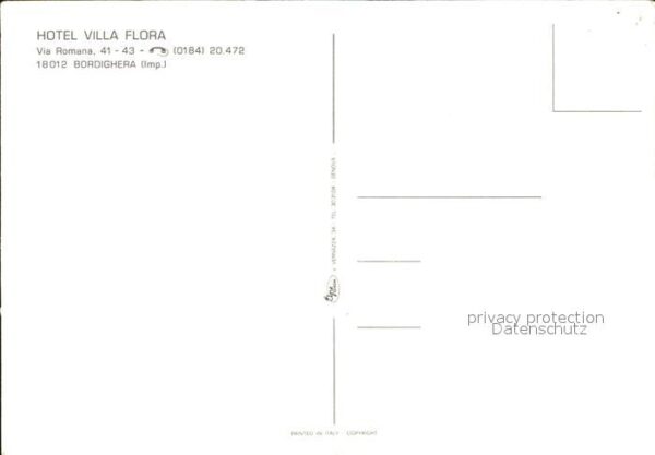 Bordighera Hotel Villa Flora – Bild 2