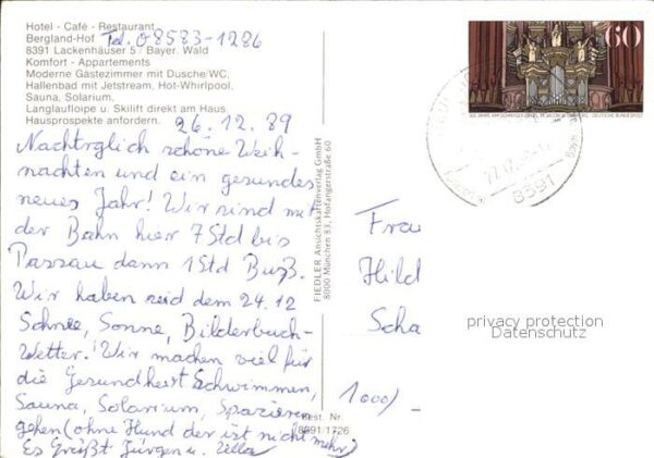 Lackenhaeuser Niederbayern Hotel Cafe Restaurant Bergland Hof Hall – Bild 2