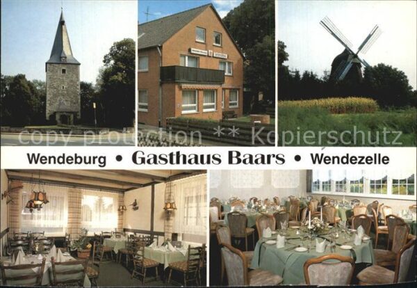 Wendezelle Gasthaus Baars Restaurant Turm Windmühl