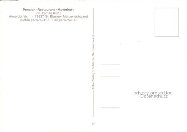 Menzenschwand Pension Restaurant Mayerhof Schwarzwald – Bild 2