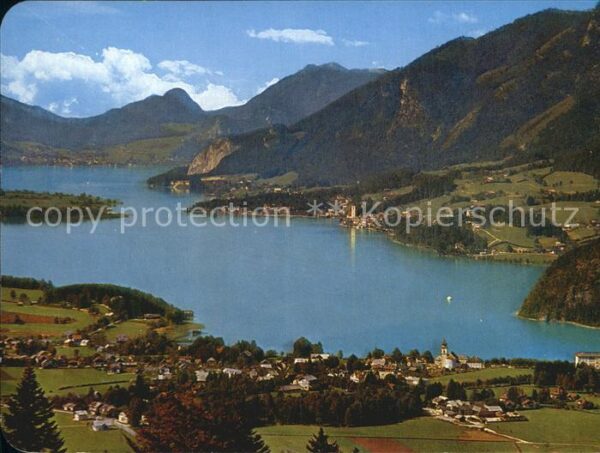 Strobl Wolfgangsee mit St Wolfgang und St Gilg