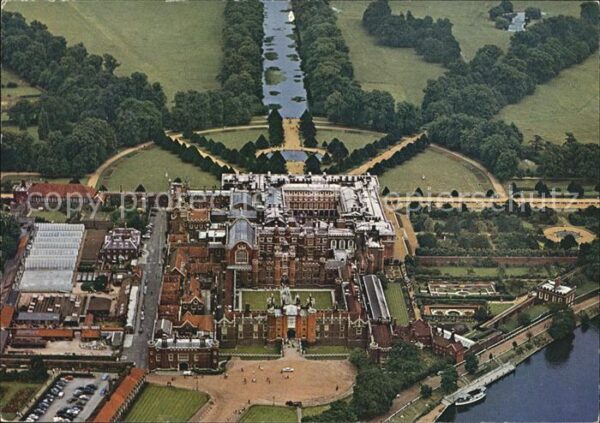 Middlesex Hampton Court Palace aerial view