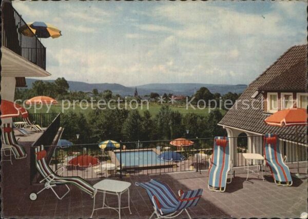 Bad Pyrmont Hotel Bergkurpark Terrasse Swimming Poo