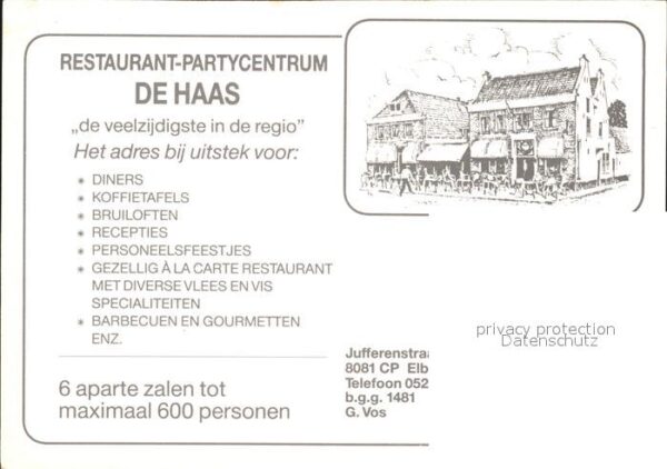 Elburg Restaurant Partycentrum De Haas Festsaa – Bild 2