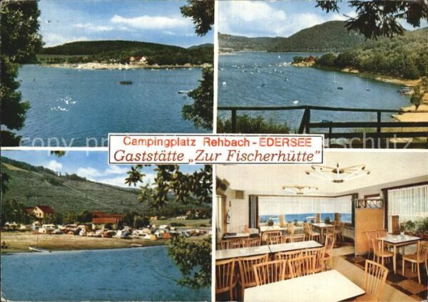 Rehbach Edertal Campingplatz Gaststätte Zur Fischerhütt