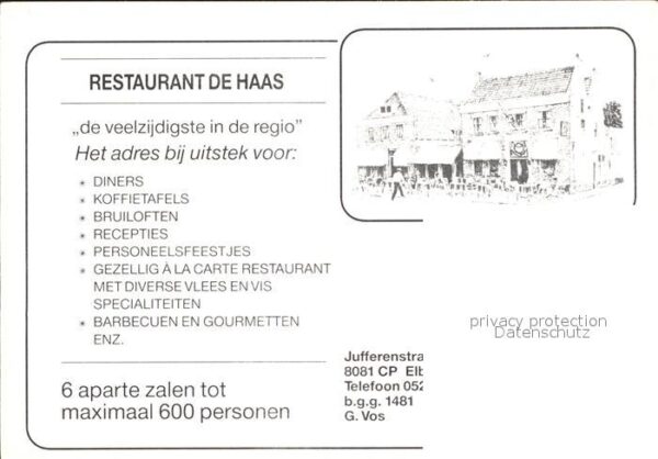 Elburg Restaurant De Haas Festtafel Saal – Bild 2