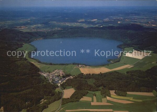 Maria Laach Glees Abtei Kloster Laacher See Fliegeraufnah