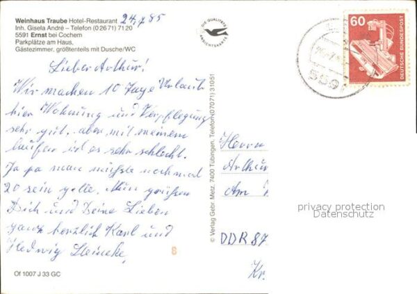 Ernst Cochem Weinhaus Traube Hotel Restaurant – Bild 2