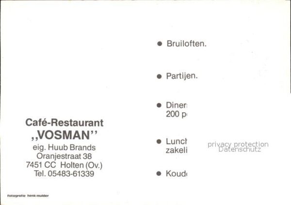 Holten Rijssen Cafe Restaurant Vosman Gartenterrasse F – Bild 2