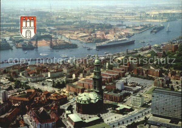 Hamburg Michaeliskirche Hafen