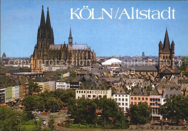 Koeln Rhein Heumarkt Dom Groß Sankt Martin