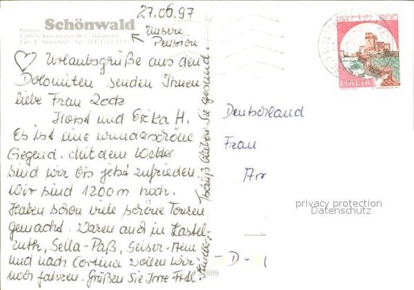 Welschnofen Suedtirol Pension Schönwald – Bild 2