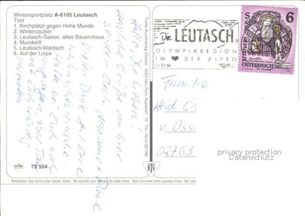 Leutasch Kirchplatz Hohe Munde Altes Bauernhaus – Bild 2