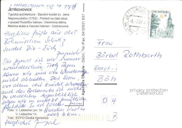Jetrichovice Kirche Schloss – Bild 2