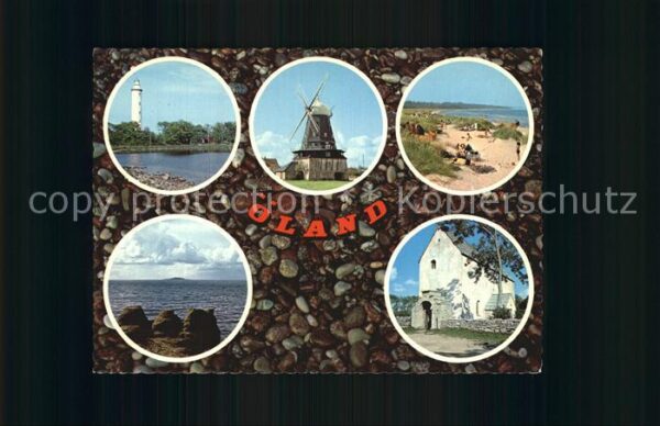 Oeland Windmühle Leuchtturm Kirche Strand