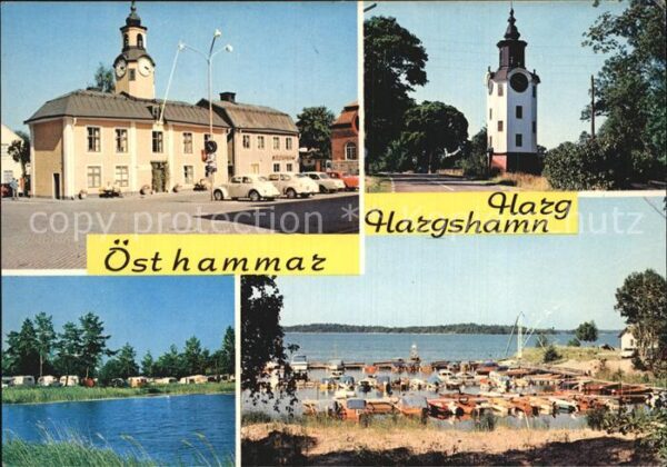 Schweden Östhammar Hafen Rathaus Kirche