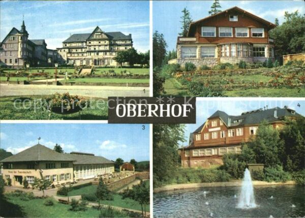 Oberhof Thueringen Ernst Thälmann Haus Cafe Luisensitz FDG