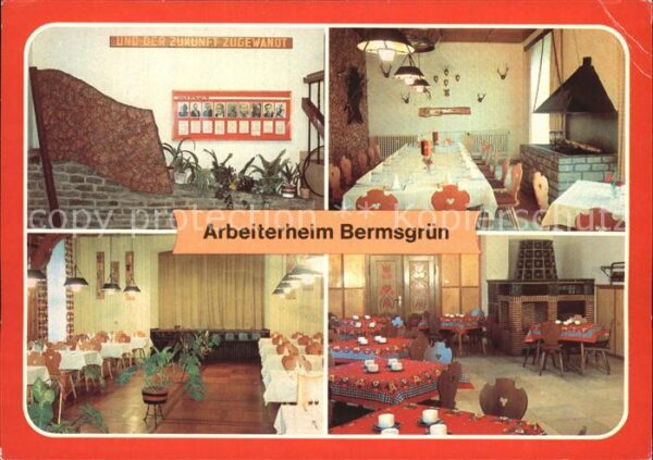 Bermsgruen Arbeiterheim Foyer Jagdzimmer Speisesaa