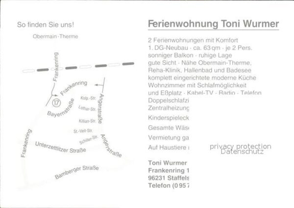 Staffelstein Ferienwohnung Toni Wurmer – Bild 2