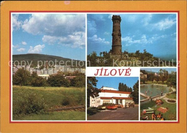 Jilove Eulau Stadtansicht Aussichtsturm