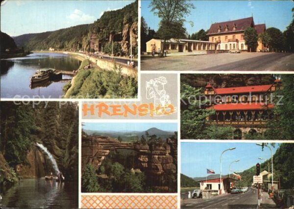 Hrensko Fähre Klamm Grenze