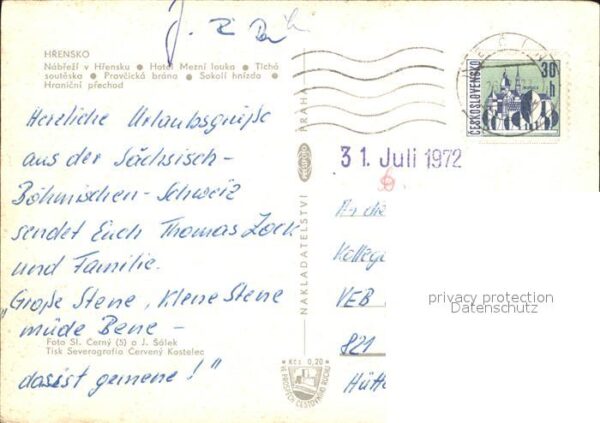 Hrensko Fähre Klamm Grenze – Bild 2