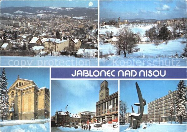 Jablonec nad Nisou Stadtansichten Winter
