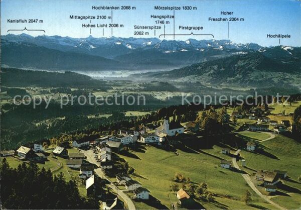 Sulzberg Vorarlberg Panoramakarte Luftbild