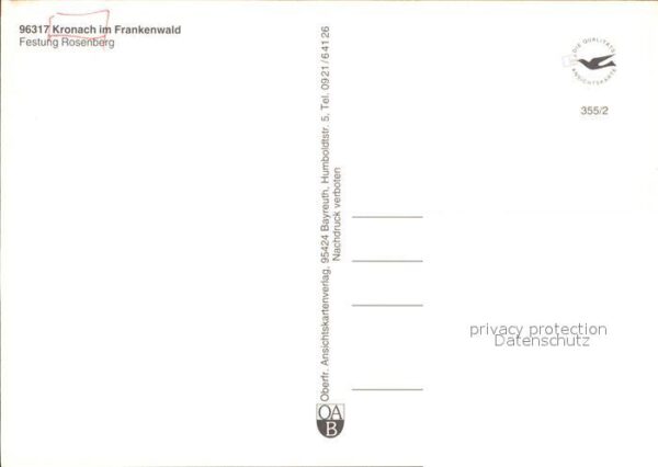 Kronach Oberfranken Festung Rosenberg – Bild 2