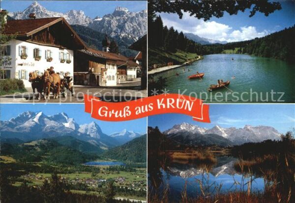 Kruen Dorfstraße Karwendelgebirge Barmsee
