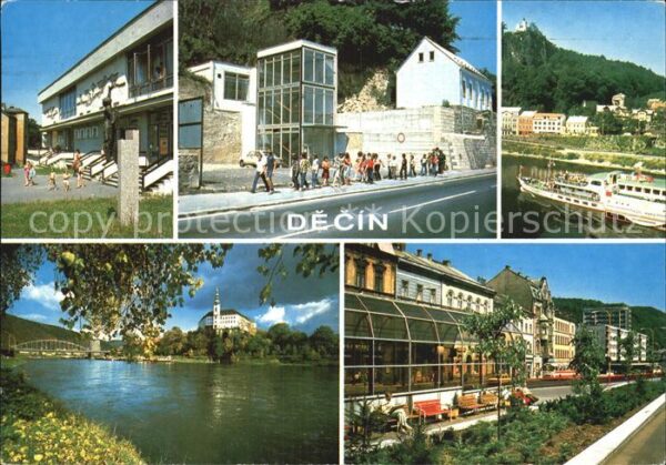 Decin Boehmen Restaurant Hafen Stadtansichten