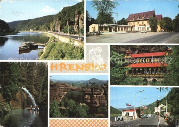Hrensko Wasserfall Fähre Grenzübergang Naturden