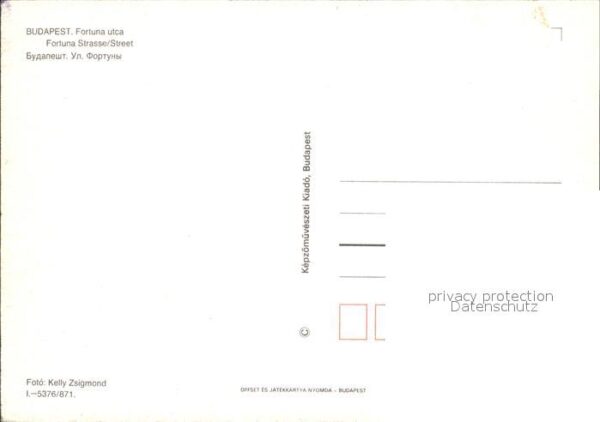 Budapest Fortuna utca – Bild 2