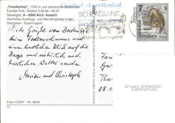 Aich Assach Steiermark Gasthof Forellenhof Bodensee Seewigtal – Bild 2