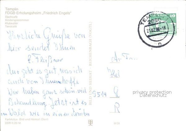 Templin FDGB Erholungsheim Friedrich Engels Dac – Bild 2