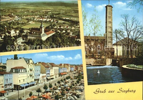 Siegburg Luftbild Marktplatz Kirche