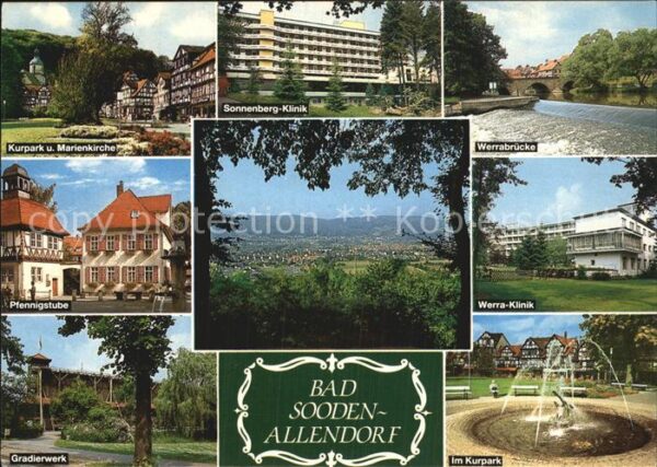 Bad Sooden-Allendorf Kurpark Marienkirche Sonnenbergklinik W