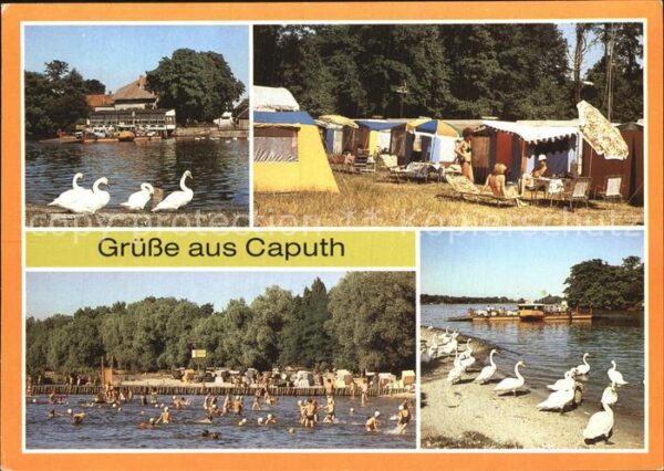 Caputh Gaststätte Fährhaus Campingplatz Strand