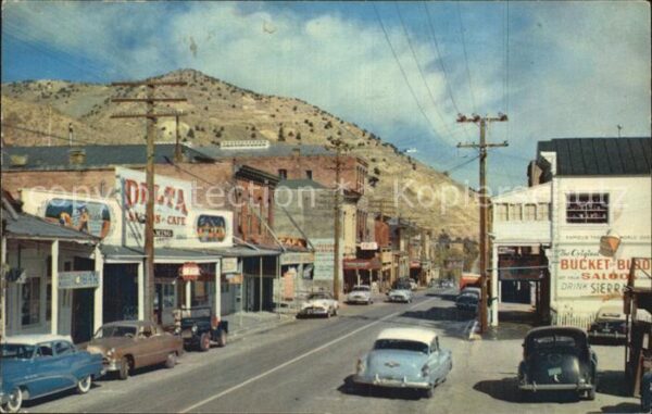Virginia City Nevada Delta Saloon Strassenpartie