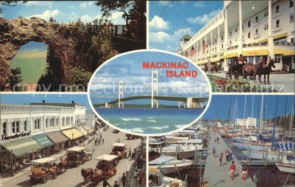 Mackinac Island Brücke hafen Ortspartien
