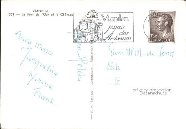 Vianden Pont de L_Our et le Chateau – Bild 2