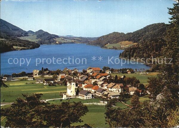 Fuschl See Salzkammergut Fliegeraufnahme