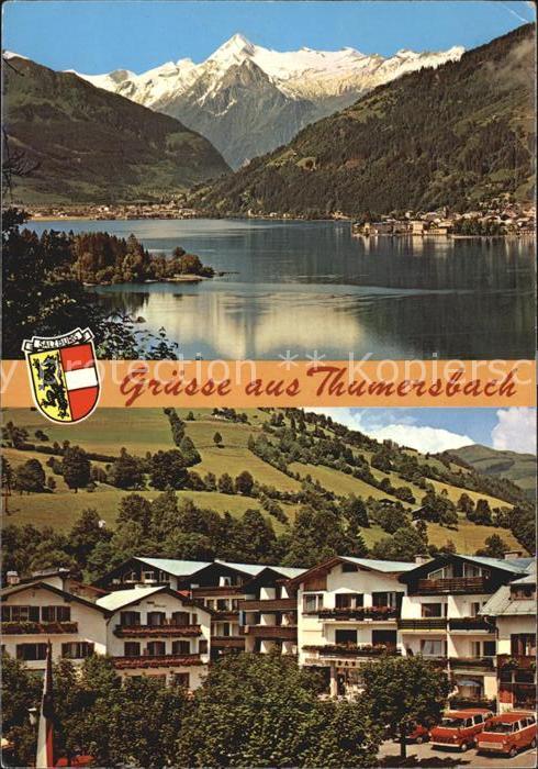 Thumersbach  Partie am See mit Kitzsteinhorn