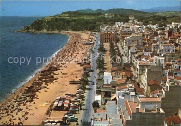 Lloret de Mar Fliegeraufnahme mit Strand