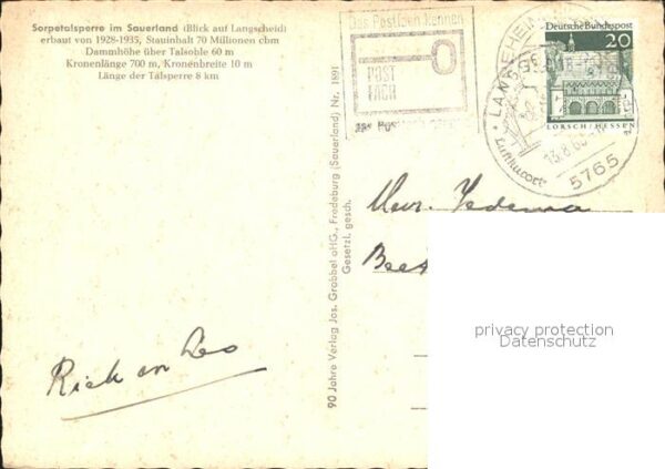 Sorpetalsperre – Bild 2