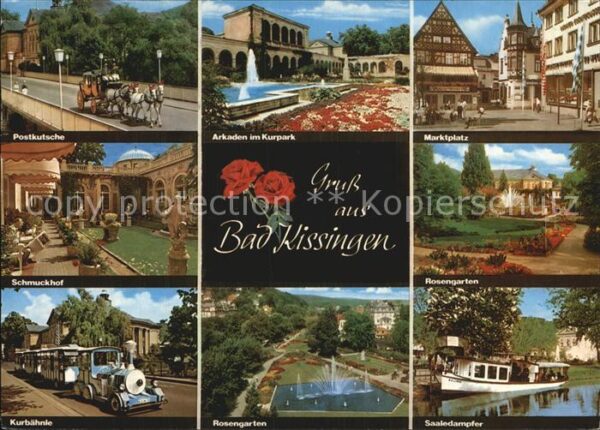Bad Kissingen Arkaden Kurpark Postkutsche Schmuckhof