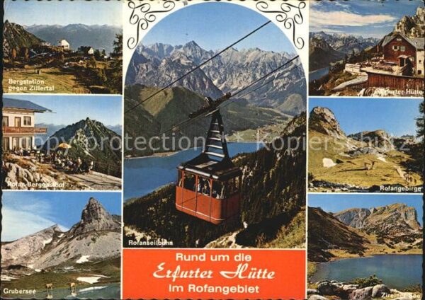 Zillertal Tirol Rofanseilbahn Erfurter-Hütte Grubersee