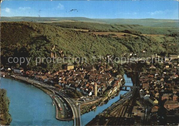 Wertheim Main Fliegeraufnahme Zusammenfluss von Main