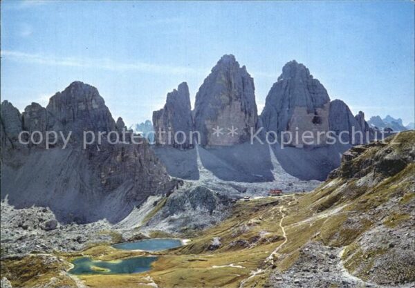 Tre Cime Di Lavaredo Monte Paterno Dreizinnenhütte mit Pater