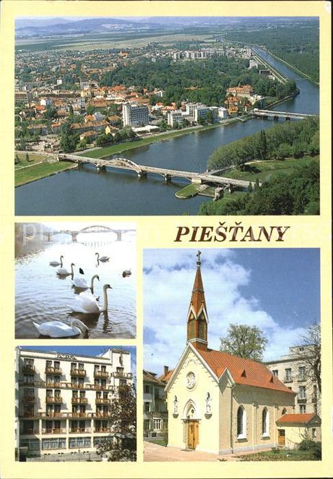 Piestany Fliegeraufnahme mit Brücken